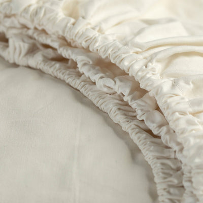 Cendrillon - week-end - surmatelas avec fente - 200x210 cm - hauteur de matelas jusqu'à 15 cm - 100% coton - ivoire