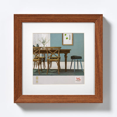 Walther fiorito - cadre en bois mdf - format photo 30x30 cm - chêne foncé
