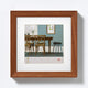 Walther fiorito - cadre en bois mdf - format photo 30x30 cm - chêne foncé