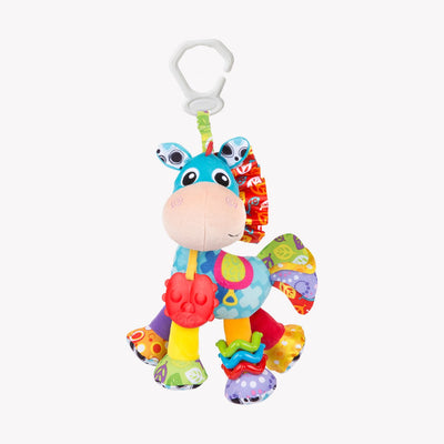 Playgro - activité ami clip clop - jouet bébé - jouet suspendu - jouet landau - hochet - accessoire landau - accessoire poussette - jouet éducatif - peluche