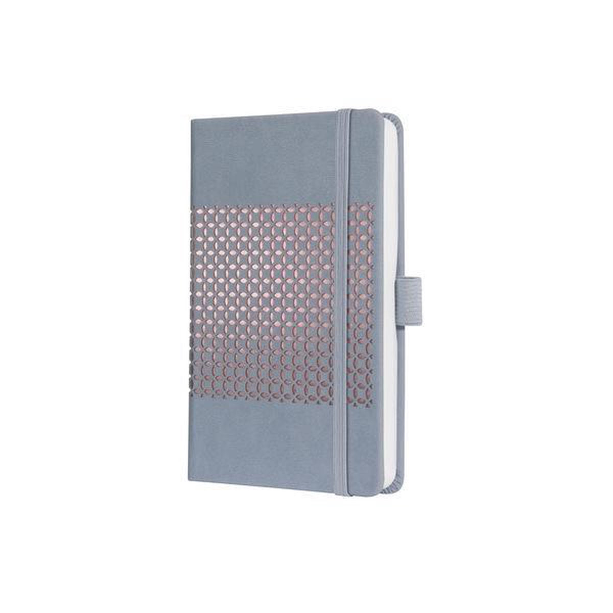 Carnet Sigel jolie - impressionner - a6 - couverture rigide - 174 pages - ligné - 80 grammes - gris glacier - si-jn208