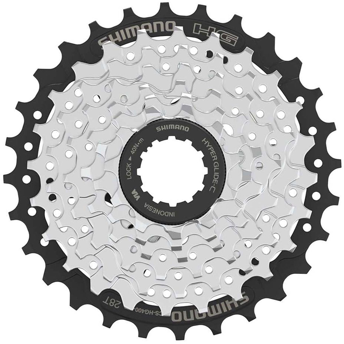 Shimano cs-hg400 altus cassette de vélo argent 7s 11-28t