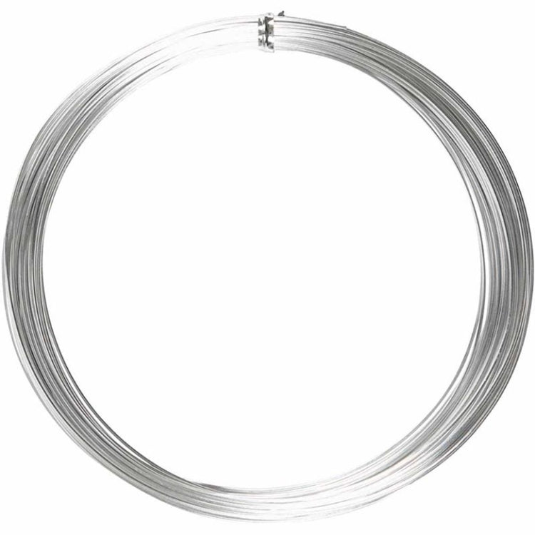 Fil alu Creativ company, rond, épaisseur 1 mm, argent, 16 m 1 rouleau