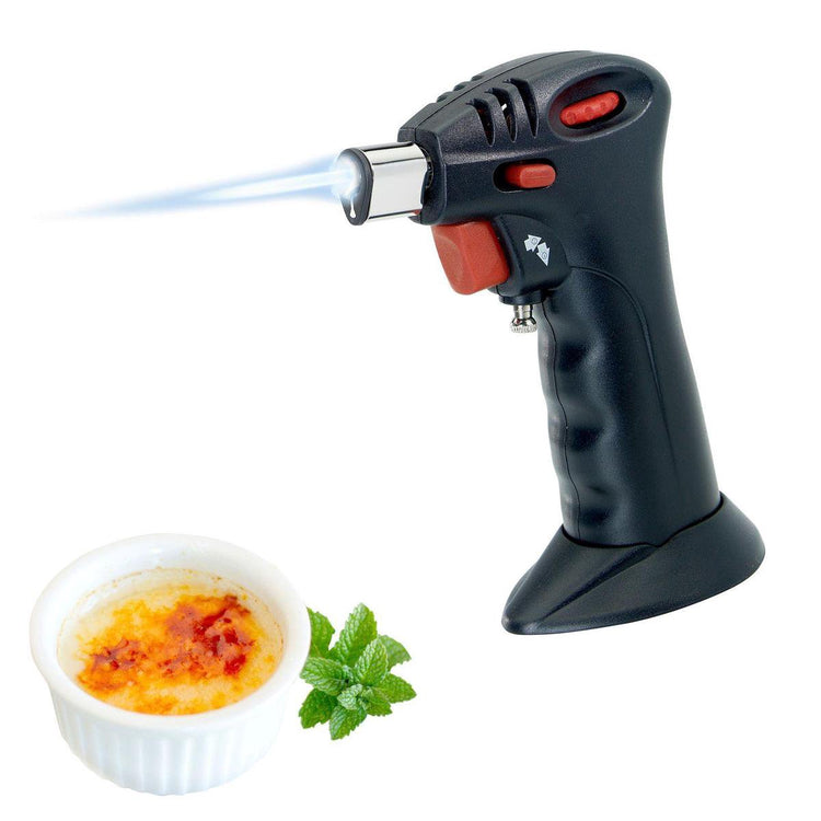 Brûleur à gaz Westmark pour gratiner, flamber et caraméliser, flamme réglable, incl. sécurité enfant, plastique acier inoxydable, noir, 12392280