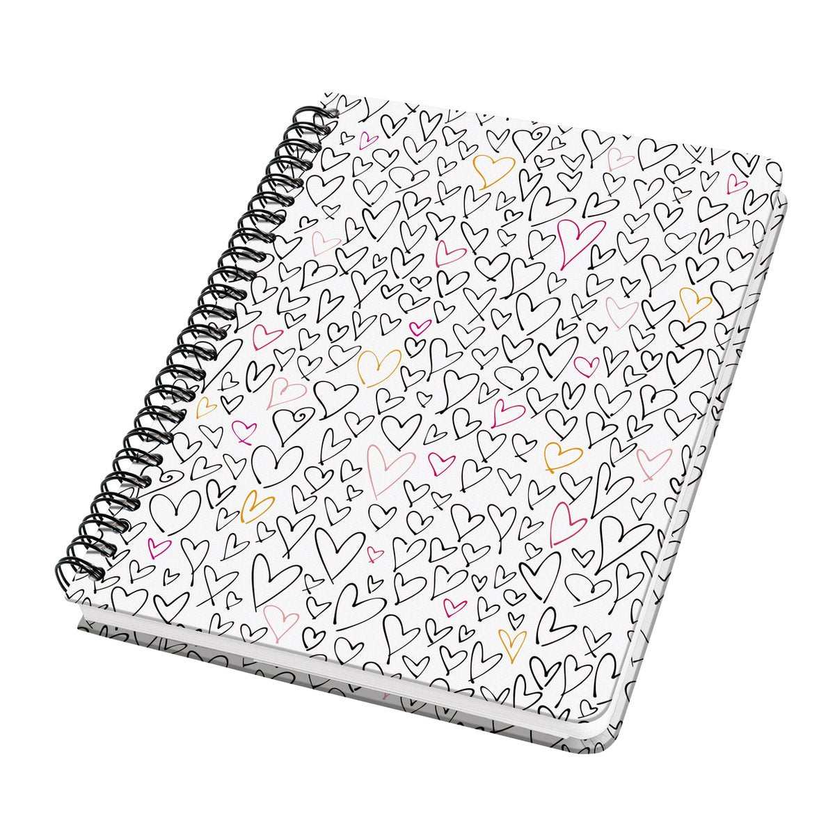 Carnet Sigel - jolie - a5 - coeurs sauvages - couverture rigide - ligne - 120 pages - 100 grammes - si-sy554