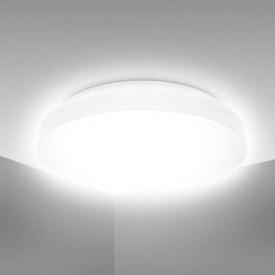 B.k.licht - éclairage de salle de bain LED - plafonnier - lampe de salle de bain blanche - ip44 - ø29cm - 4 000k - 1 200lm - 12w