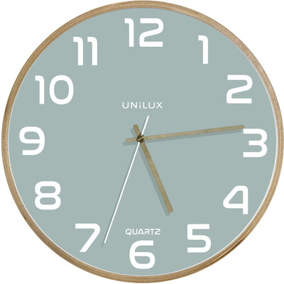 Horloge baltique Unilux bois bleu