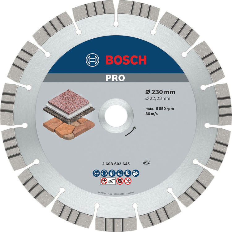 Disque diamant Bosch meilleure pierre 230 22.23