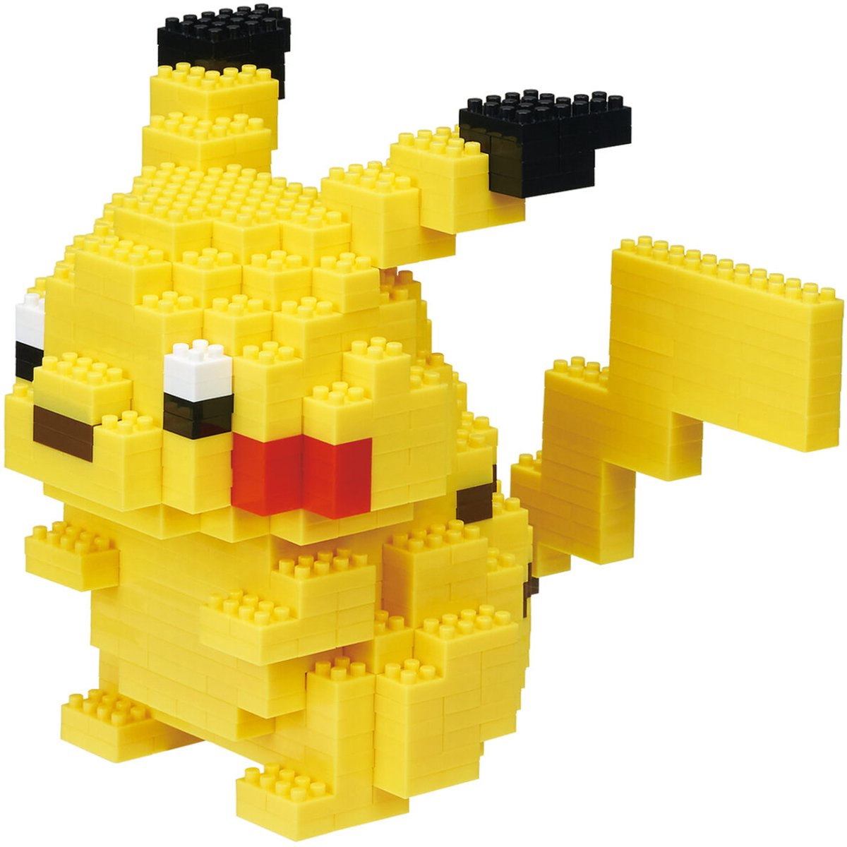 Bandai - nanoblock - pikachu deluxe - figurine pokémon - mini figurine pikachu en brique - jeu de construction - activité 12+ pixel figurine pokémon pikachu - nbpm36