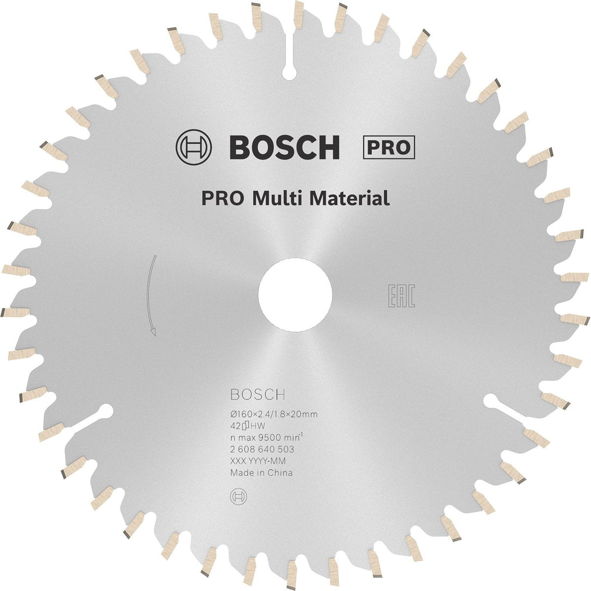 Accessoires Bosch lame de scie circulaire 160x20x2,4mm | 42t-2608640503