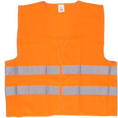 Gilet de sécurité Carpoint oxford orange - obligatoire dans de nombreux pays européens - à utiliser en cas d'urgence - bien visible - visible de loin - également pour la marche, le jogging, le vélo ou la moto - selon la norme EN ISO 20471 - taille XL
