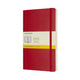 Carnet classique Moleskine - grand - couverture souple - à carreaux - rouge