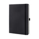 Sigel - carnet - format tablette - conceptum pure - noir - couverture rigide - line - si-co118