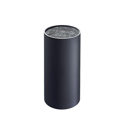 Bloc à couteaux Westmark, rond, avec poils en plastique, diamètre : 11 cm, hauteur : 22,2 cm, pour une longueur de lame jusqu'à 20,3 cm, plastique, noir, 14502260