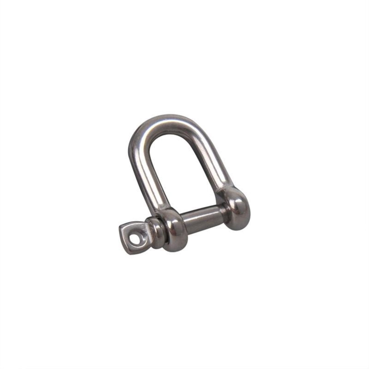 Manille en D Seilflechter - courte - 5 mm - acier inoxydable a4 aisi 316 - 1300 dan