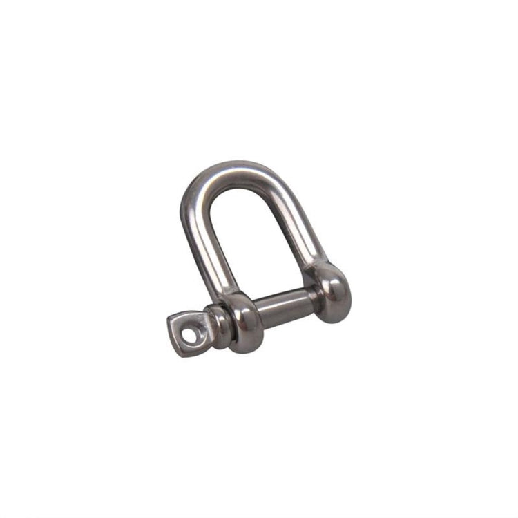 Manille en D Seilflechter - courte - 5 mm - acier inoxydable a4 aisi 316 - 1300 dan