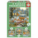 Educa - puzzle - lapin - 4 puzzles de 12 - 16 - 20 - 25 pièces - puzzle enfant