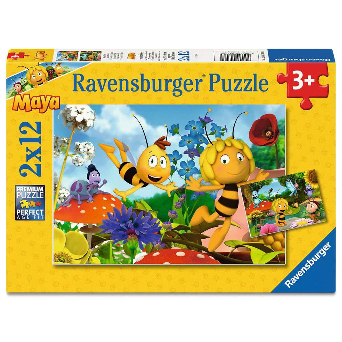 Jeu de puzzles pour enfants Ravensburger Le monde de Maya - 2x12 morceaux de carton.
