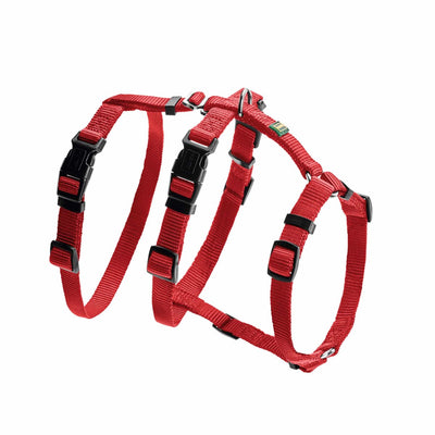 Hunter harnais de sécurité vario rapid rouge - harnais pour chien - s m 48-70 cm