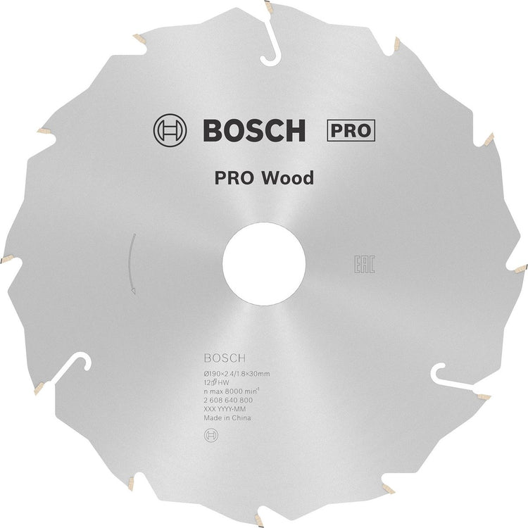 Bosch cirkzb vitesse 190x30x2,6 12t fz wz