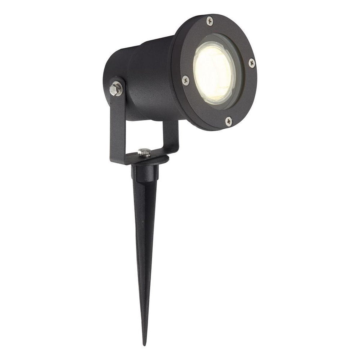 Brilliant janko - spot au sol - lampe d'extérieur - 1xgu10 3w - ip44 - noir