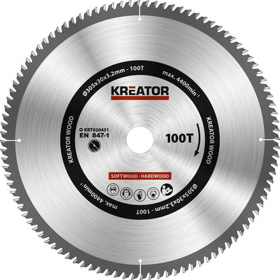 Kreator krt020431 lame de scie bois - 305mm100t
