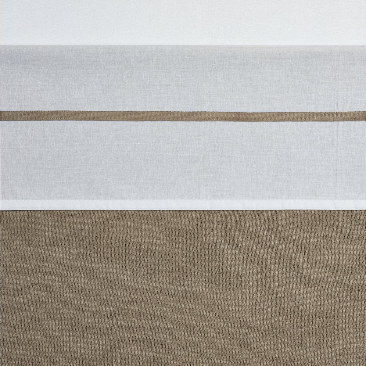 Drap de berceau Meyco - taupe - 75x100cm - 0,3 tog