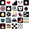 Panda banane - cartes bébé à contraste élevé 0m+ 3m+ - 24pcs.