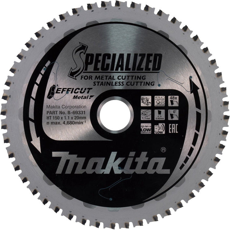 Accessoires Makita lame de scie circulaire | acier inoxydable - b-69331