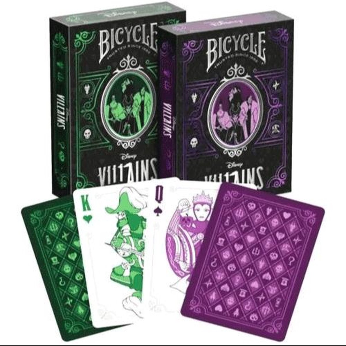 Bicycle ® méchants de Disney vert violet
