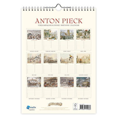 Calendrier d'anniversaire Comello Anton Pieck A4 le ferry house