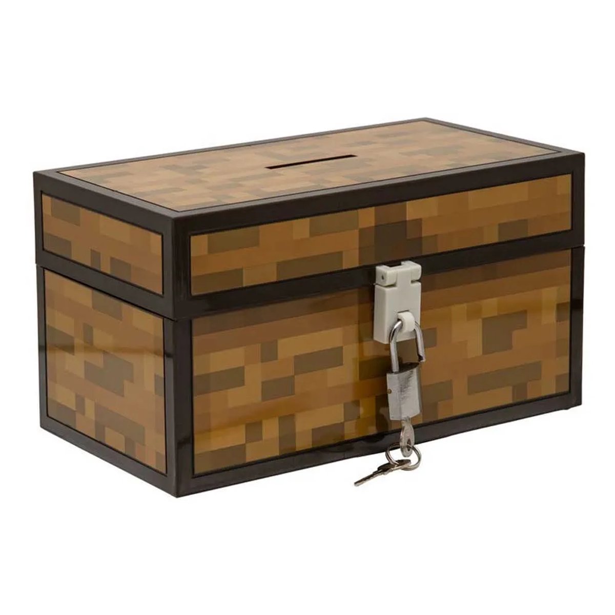 Tirelire Paladone Minecraft en forme de coffre – avec serrure –