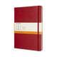 Carnet classique Moleskine - extra large - couverture rigide - ligné - rouge