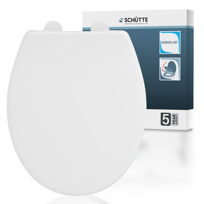 Abattant WC Schütte 82650 premium - frein de chute - montage par le haut - capacité de charge jusqu'à 250 kg