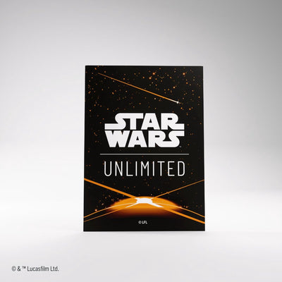 Gamegenic star wars unlimited art pochettes orange - pochettes de cartes pour star wars : illimité -