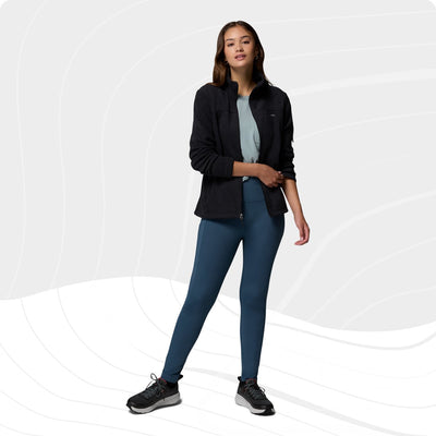 Columbia fast trek™ ii veste polaire - gilet polaire pour femme - gilet d'extérieur - noir - taille s
