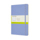 Carnet classique Moleskine - grand - couverture souple - vierge - bleu hortensia