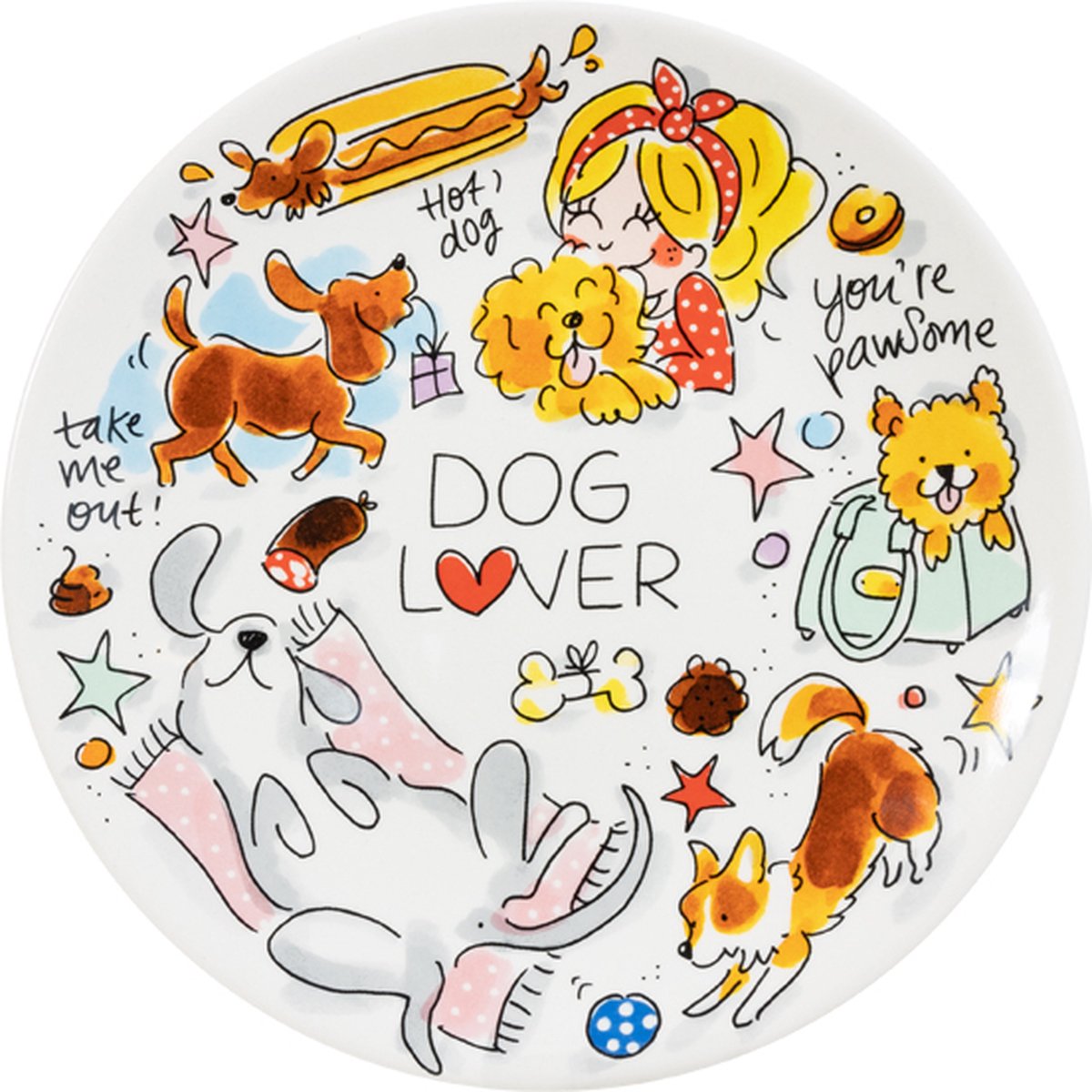 Blond Amsterdam Bord Dog Lover