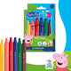 Staedtler peppa pig x noris junior coffret de stylos à colorier 6 pièces