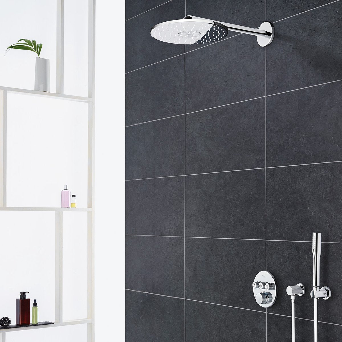 Grohe rainshower 310 smartactive hoofddoucheset - 31 cm hoofddouche - 2 stralen - chroom