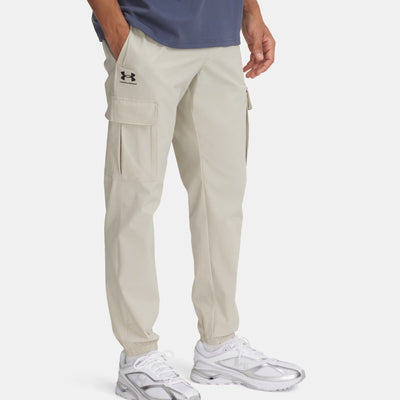 Under Armour UA Vibe Tissé Cargo Pants-brn Pantalon de sport pour hommes - base kaki - noir