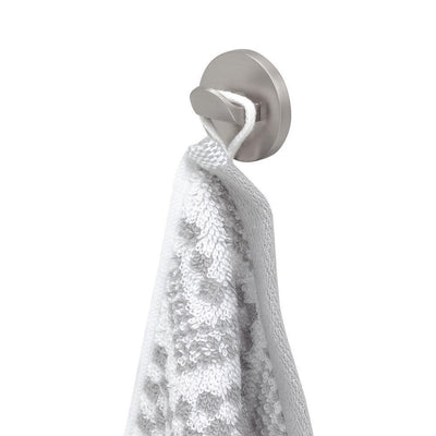 Tigre midi - crochet porte-serviette petit ø 3,4 cm - sans perçage - autocollant avec scotch 3m - inox brossé