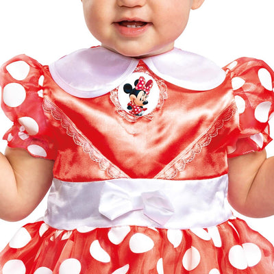 Déguisement Minnie Mouse rouge classique bébé (eu) 6-12 mois