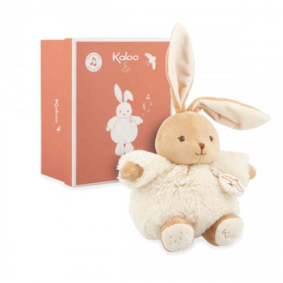 Kaloo patapouf - peluche - peluche musicale - couleur crème - lapin