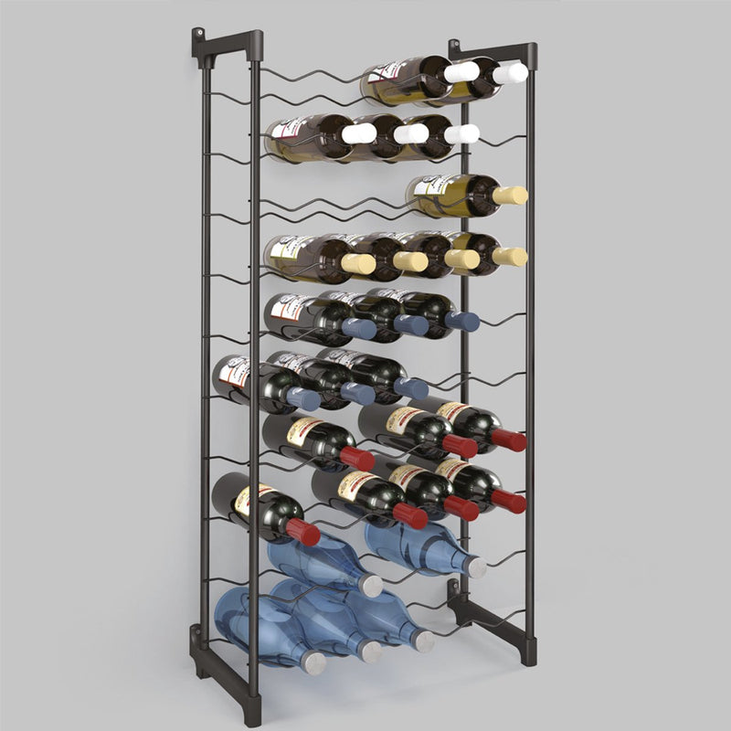 Tomado-Metaltex Tomado-Metaltex Barbera Bas Rack pour 50 bouteilles 108x50x26 cm noir