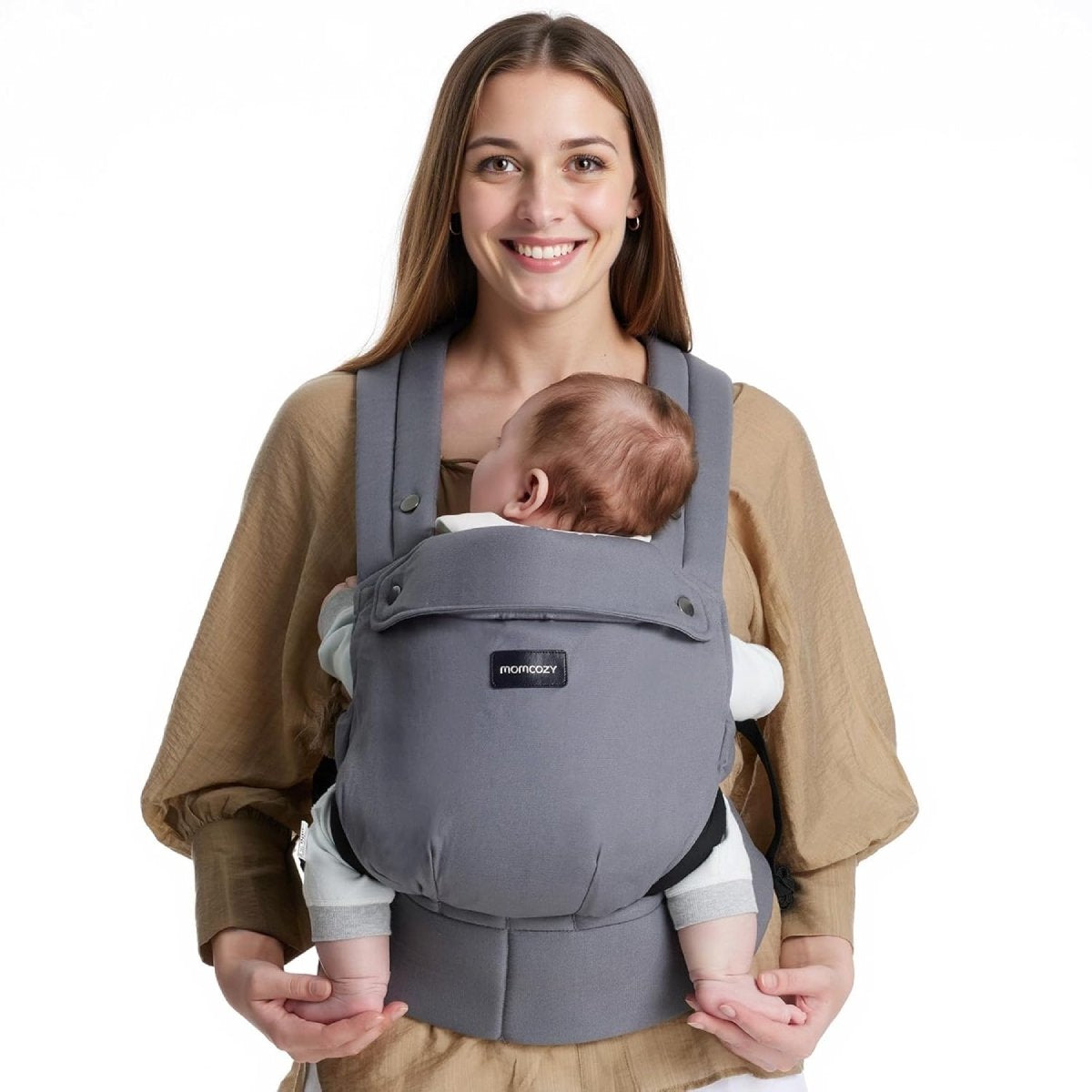 Porte-bébé Momcozy en coton, gris