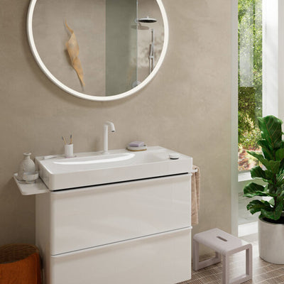 Hansgrohe tecturis s - robinet de lavabo - démarrage à froid à économie d'énergie - avec vidage - taille 150 mm - chrome