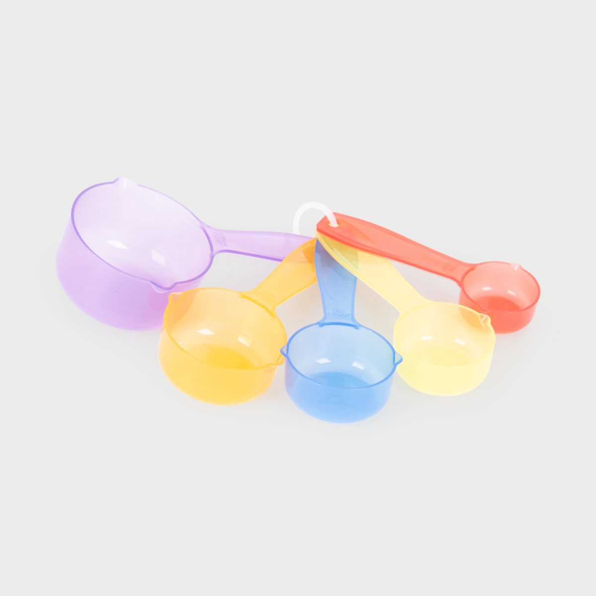 Gobelets doseurs couleur translucides Tickit ® - paquet de 5