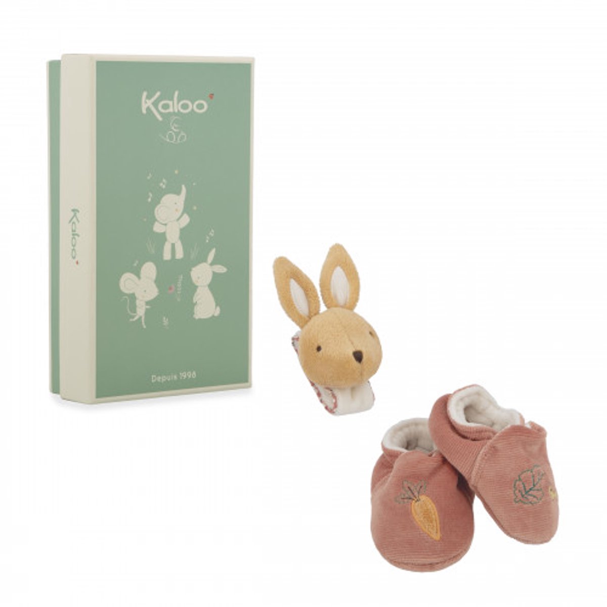 Kaloo - coffret cadeau bébé lapin – rose