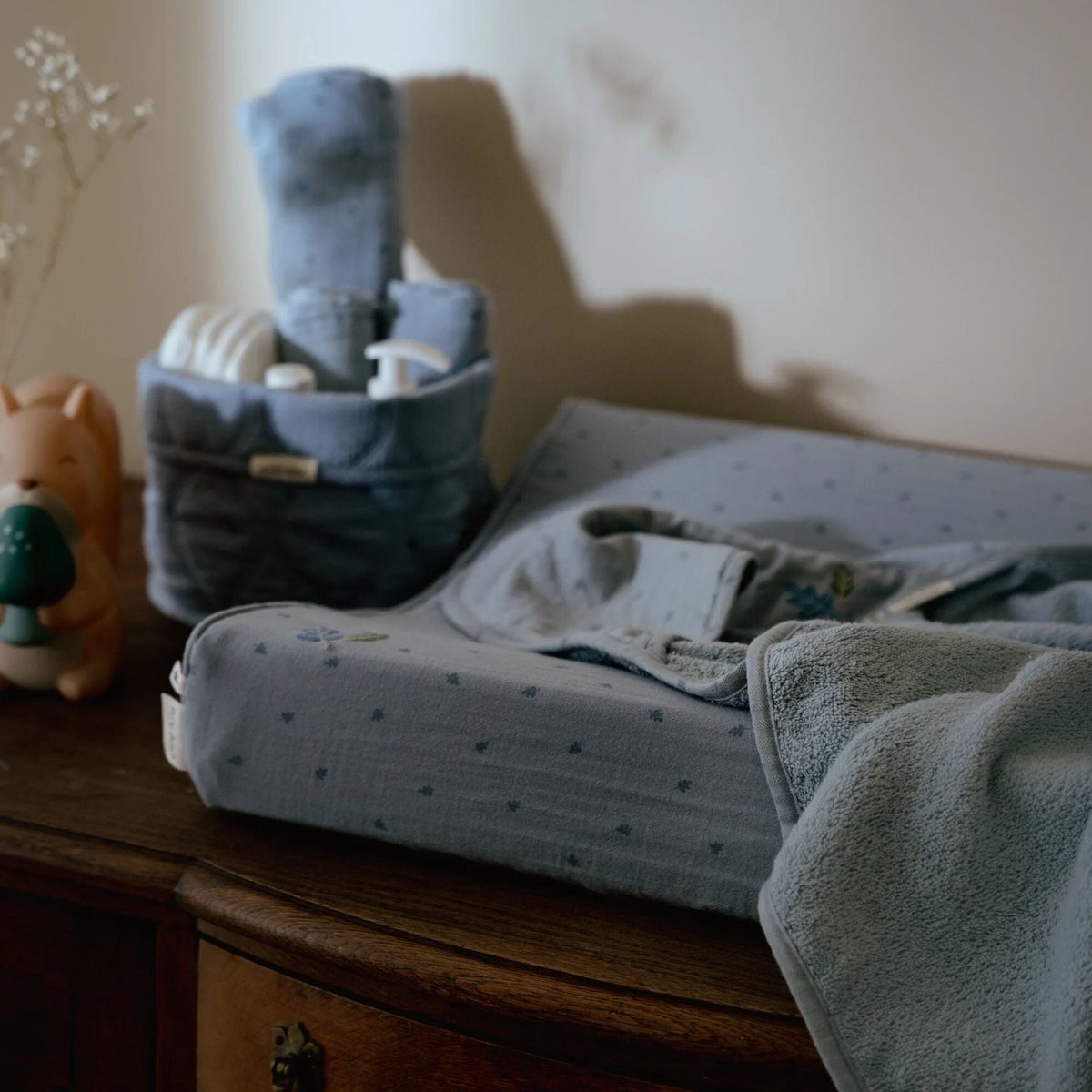Housse de matelas à langer Little Dutch - bleu - essentiels